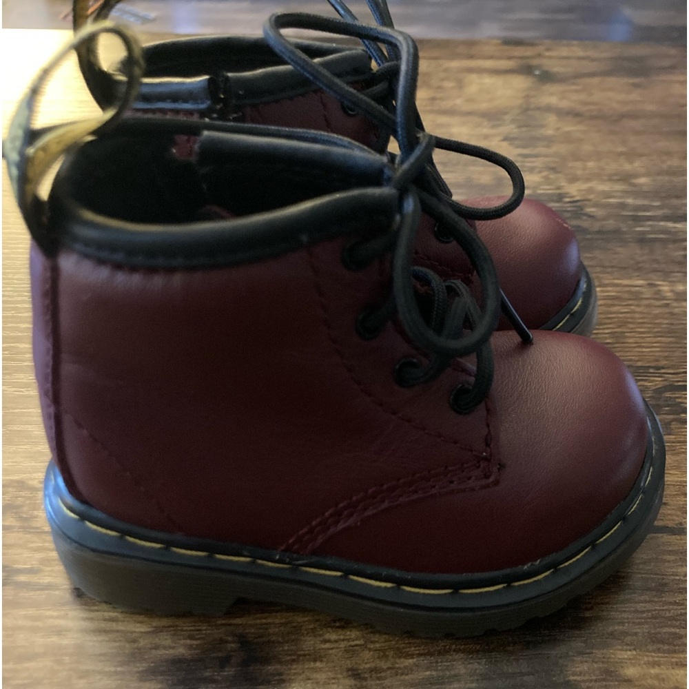 Dr. Martens Unisex Toddler Oxblood Four Hole Boots